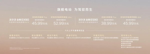 手机百家家乐app官方版 沃尔沃EX90/ES90上市 限时尊享价38.99万起